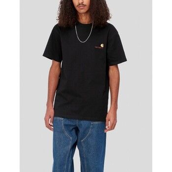 Carhartt Camiseta Camiseta American Script Tee Negra para hombre