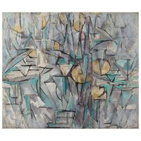 cuadro lienzo - composicion x - piet mondrian - cm 50x60