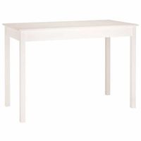 mesa de comedor  mesa cocina madera maciza de pino blanca 110x55x75 cm