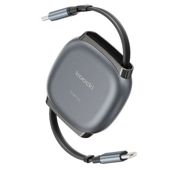 Toocki TX105 100W Cable retráctil Type-C a Type-C Carga rápida Transmisión de datos Conductor de cobre 1 m de longitud p