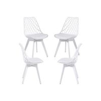 pack 4 sillas mima suprym de polipropileno 824943 cm - blanco