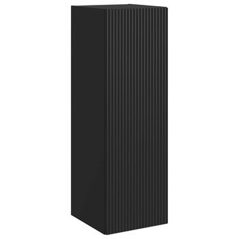 Mueble De Baño Montado En La Pared Negro 33 X 34,5 X 60 Cm Vidaxl