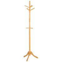 perchero pie madera miel 44x44x184h cm