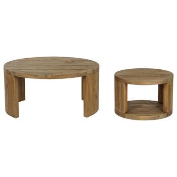 Mesa Centro Set 2 Madera 99x99x48 57,00