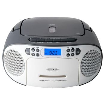 Radio portátil Reflexion RCR2260 FM 20W PLL LCD azul con agarradera