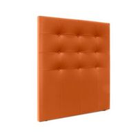 cabecero de polipiel capitone hasta el suelo 95x120cm camas 90 - naranja