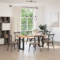patas para mesa centro forma u 2 uds  patas para mesa acero negro 50x72-73 cm