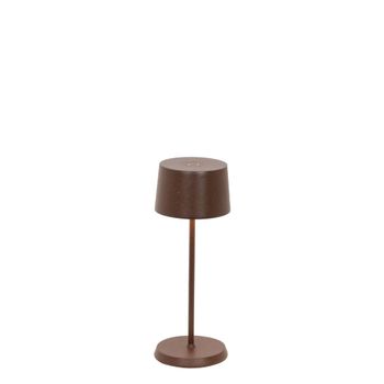 Lámpara de mesa led corten regulable zafferano