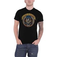 guns n roses camiseta manga larga skull circle para mujer