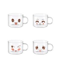 tazas decorados 500ml - lote de 4