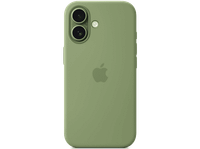 apple funda de silicona con magsafe para iphone 17 compatible correa crossbody musgo claro