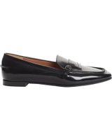 de emporio armani mocasines de piel x3a079 para mujer negro