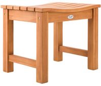 taburete bibury madera teca 39x51x43 cm