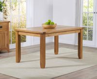 yateley 140cm oak dining table
