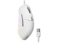 raton gaming - steelseries rival 3 gen 2 por cable sensor optico truemove core 85k ppp 6 teclas blanco