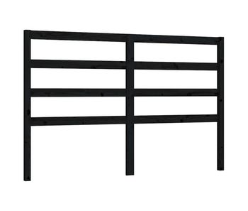 Vidaxl cabecero de cama madera maciza de pino negro 126x4x100 cm