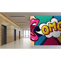 oedim fotomural vinilo pared comic omg  fotomural para paredes  mural  vinilo decorativo  varias medidas 500 x 300 cm  decoracion comedores salones habitaciones