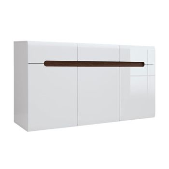 Bufé 3 puertas 3 cajones lacado paneles de mdf blanco