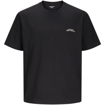 Jack & Jones Camiseta 12276589 JORLUCCA TEE SS CREW NECK CIFF LN BLACK para hombre