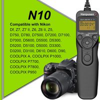 temporizador interruptor remoto cable remoto multifuncion para nikon con conexion dc2 z5 z7ii z6ii d90 d5600 d780 d7500 p950 p1000 p7800