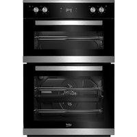beko select bxtf25300x electric built-under double oven - stainless steel stainless steel