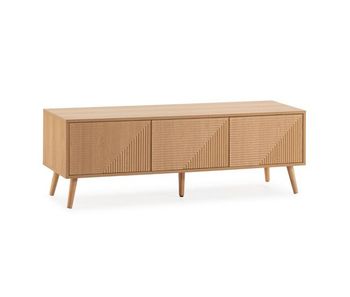 Mueble tv telmo 3 puertas color roble 130 cm