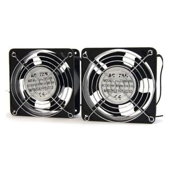 Powergreen Doble Ventilador 120mm para Armario Rack