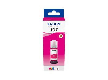 Cartucho de tinta - Epson 107 EcoTank, Compatible con EcoTank ET-18100, Imprime hasta 2100 fotos, Magenta
