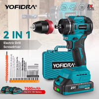 yofidra taladro atornillador electrico inalambrico de 10 mm y 24 velocidades taladro de impacto eficiente herramienta electrica compatible con bateria makita de 21 v