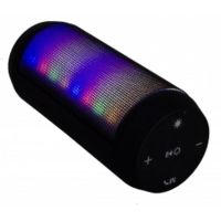 altavoces esperanza cilindricos bluetooth y cable 5w con fm microsd y led