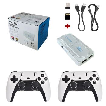 X10 Ultra 128G 3D 4K Retro Stick de televisión con juegos con dos controles 905X3 más de 50000 juegos Plug and Play Port