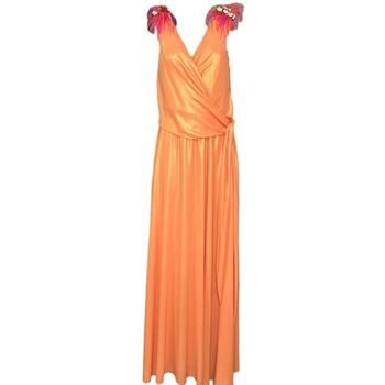 Floriana Formisano Vestido largo f23-221_arancio para mujer