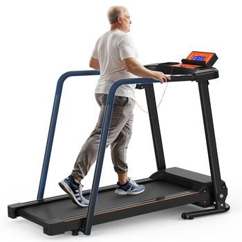 Cinta De Correr Plegable Rolipo 120kg, Pasamanos Largos Para Mayores, App Y Silenciosa