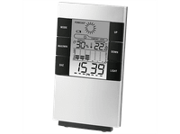 estacion meteorologica - hama termohigrometro lcd th-200 prevision de la temperatura y humedad funcion alarma plata