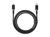 cable usb a lightning - baseus dura tipo-c carga rapida trenzado ultrarresistente de 200 cm universal 20w dorado y negro