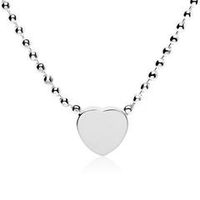 cadena corazon de plata 925 con opcion de grabado