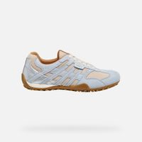 geox snake original mujer blanco lechosoazul claro