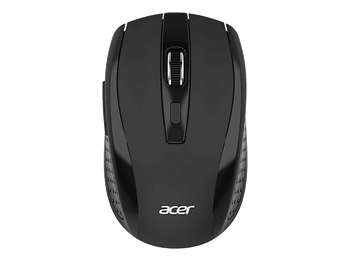 Ratón inalámbrico - Acer MX202, Inalámbrico, Ambidiestro, 1600 dpi, Windows/Mac, Negro