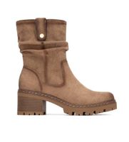 refresh para mujer 17302102-beige botines 173021 marron 37 3 a 5cm cremallera casual