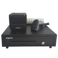 impresora termica ethernet approx apppospack4180-2d con cajon y lector 2d rollos incluidos