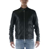 selected cazadora de cuero slharchive classic leather para hombre