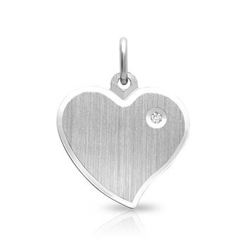 Colgante de plata 925 circonita esmerilada