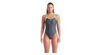 traje de bano arena new monogram dos challenge dark sage multi artic lime para mujer
