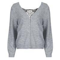 only chaqueta de punto onladele ls lace mix revers cardi para mujer