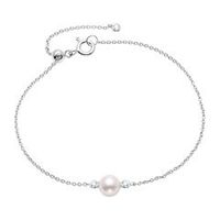 pulsera de plata 925 para mujer con perla circonita cubica
