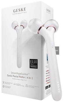 Geske Sonic Facial Roller 4 en 1 Blanco