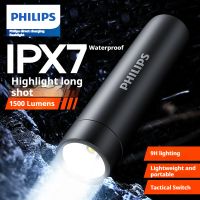philips-linterna led sfl2202 compacta y portatil para autodefensa y acampada
