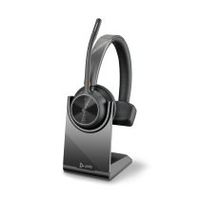 hp poly auriculares poly voyager 4310 con certificacian para microsoft teams  llave bt700  soporte de carga