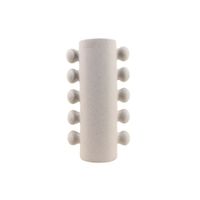 jarron de porcelana con perlas laterales 31cm