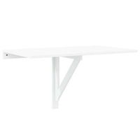 mesa de pared plegable contrachapada blanco brillo 100x60x56 cm vidaxl